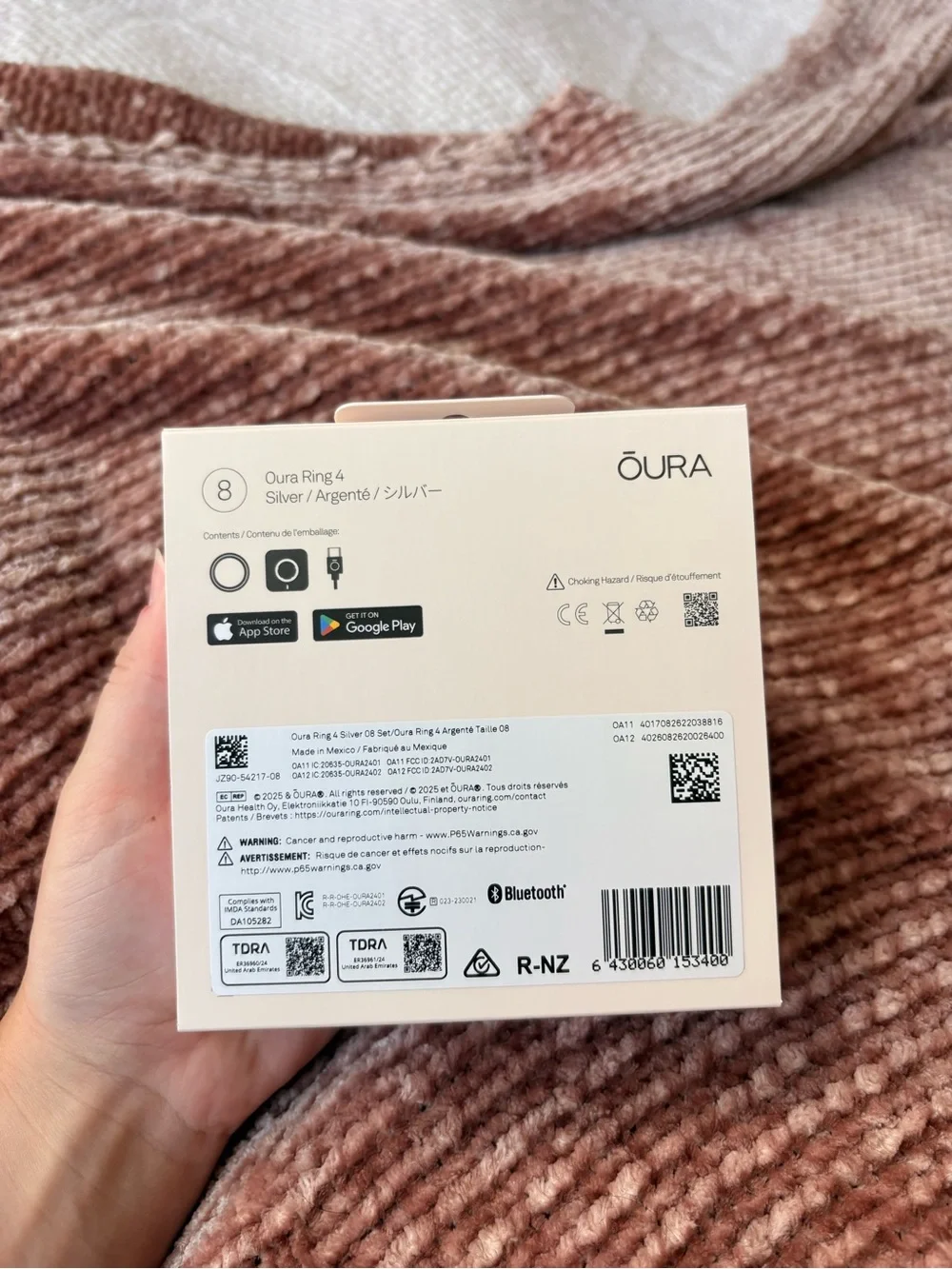 Oura ring silver
